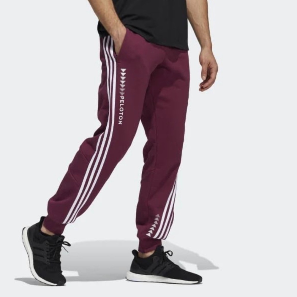Peloton X Adidas Unisex Maroon Sweatpant Joggers